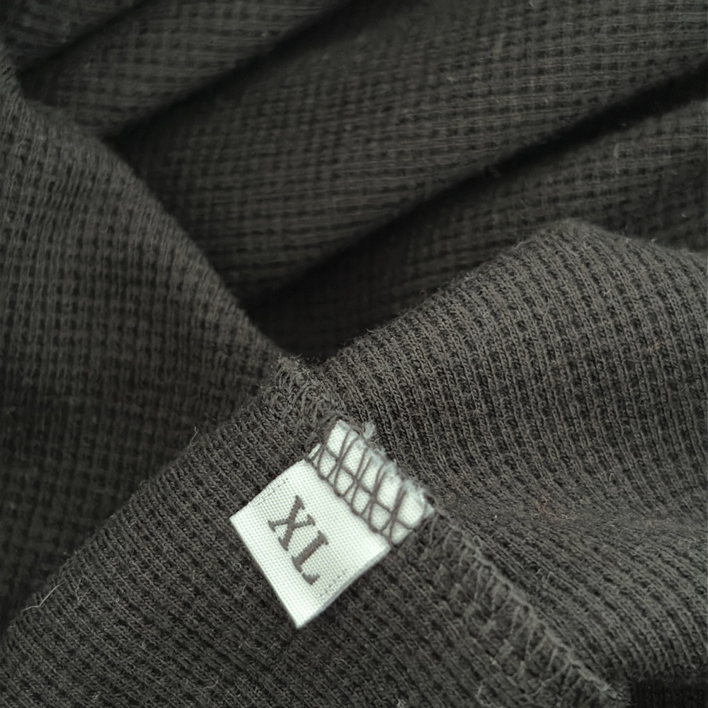 Monster Energy Waffle Knit Thermal Shirt Mens XL Black Long Sleeve Embroidered - Picture 7 of 7